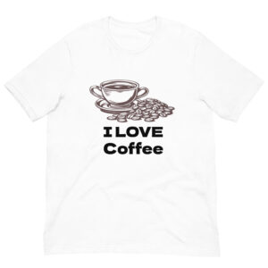 I LOVE Coffee-コーヒーTシャツ